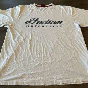 Men’s XL Indian Motorcycle graphic Tshirt- cream